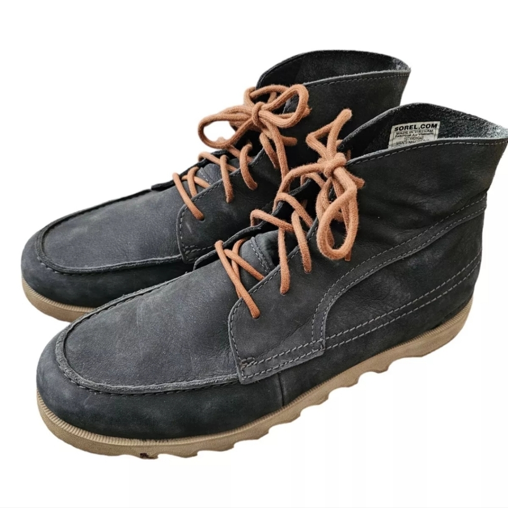 Sorel Kezar Men’s 12 Blue Waterproof Ankle Chukka Lace Up Boots Red Wing Insoles